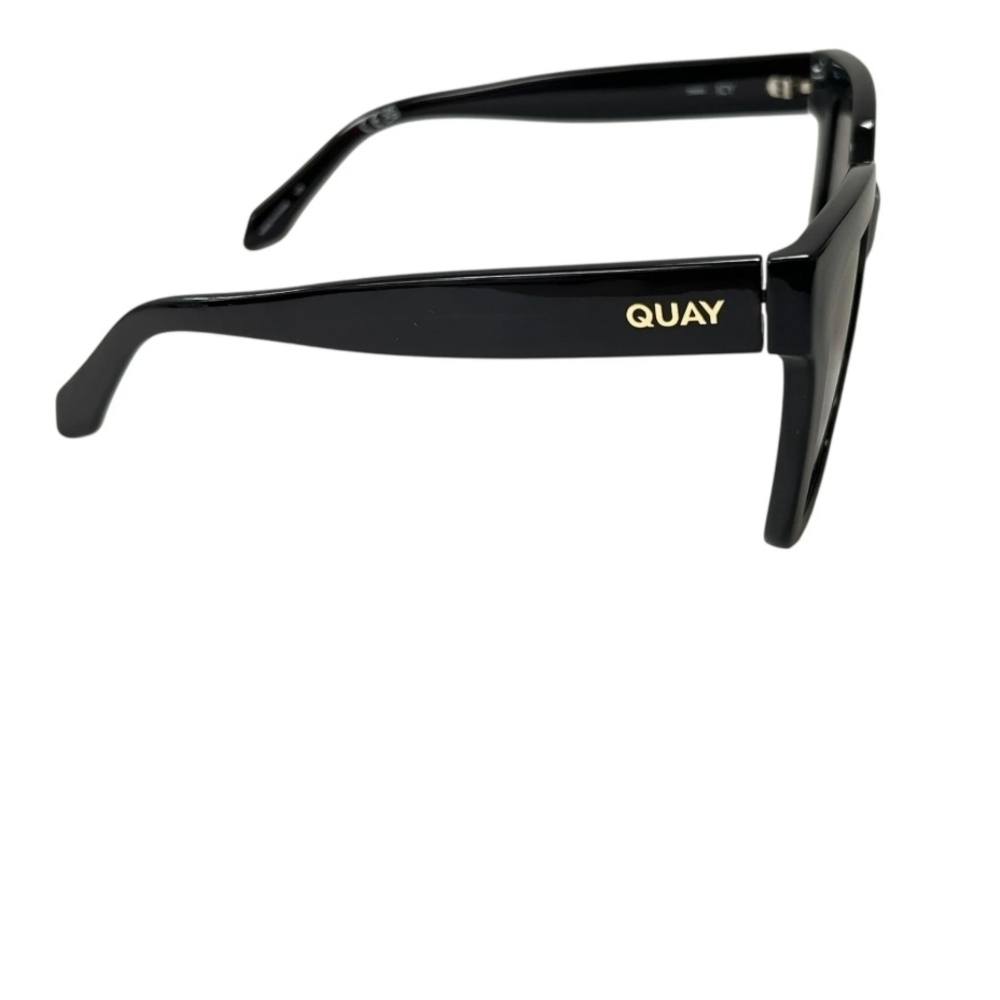 Oversized Black Square Women's Sunglasses with Gradient Lenses - Picture 2 of 6
